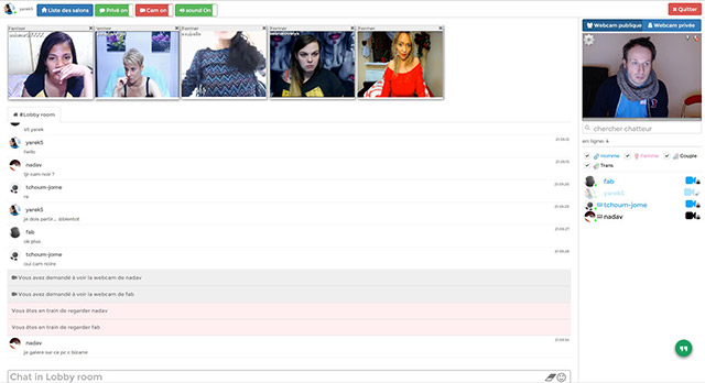 Chat vidéo avec des amis vieux et nouveaux